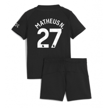 Manchester City Matheus Nunes #27 Uit tenue Kids 2025-26 Korte Mouwen (+ broek)