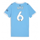 Manchester City Nathan Ake #6 Thuis tenue Dames 2025-26 Korte Mouwen
