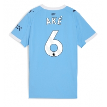 Manchester City Nathan Ake #6 Thuis tenue Dames 2025-26 Korte Mouwen