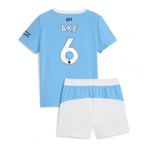 Manchester City Nathan Ake #6 Thuis tenue Kids 2025-26 Korte Mouwen (+ broek)