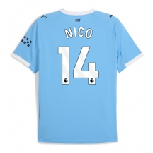 Manchester City Nico Gonzalez #14 Thuis tenue 2025-26 Korte Mouwen