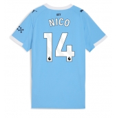 Manchester City Nico Gonzalez #14 Thuis tenue Dames 2025-26 Korte Mouwen