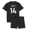 Manchester City Nico Gonzalez #14 Uit tenue Kids 2025-26 Korte Mouwen (+ broek)