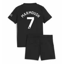 Manchester City Omar Marmoush #7 Uit tenue Kids 2025-26 Korte Mouwen (+ broek)