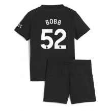 Manchester City Oscar Bobb #52 Uit tenue Kids 2025-26 Korte Mouwen (+ broek)
