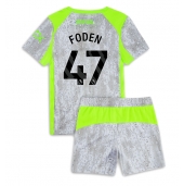 Manchester City Phil Foden #47 Derde tenue Kids 2025-26 Korte Mouwen (+ broek)