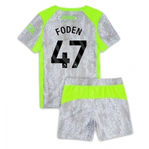 Manchester City Phil Foden #47 Derde tenue Kids 2025-26 Korte Mouwen (+ broek)