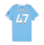 Manchester City Phil Foden #47 Thuis tenue Dames 2025-26 Korte Mouwen