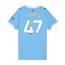 Manchester City Phil Foden #47 Thuis tenue Dames 2025-26 Korte Mouwen