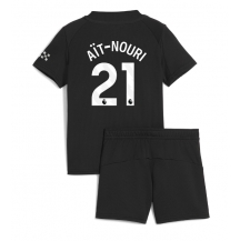 Manchester City Rayan Ait-Nouri #21 Uit tenue Kids 2025-26 Korte Mouwen (+ broek)