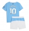 Manchester City Rayan Cherki #10 Thuis tenue Kids 2025-26 Korte Mouwen (+ broek)