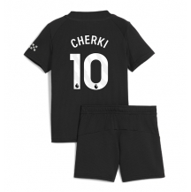 Manchester City Rayan Cherki #10 Uit tenue Kids 2025-26 Korte Mouwen (+ broek)