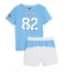 Manchester City Rico Lewis #82 Thuis tenue Kids 2025-26 Korte Mouwen (+ broek)
