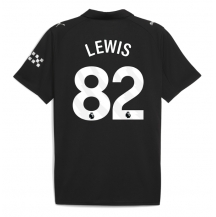 Manchester City Rico Lewis #82 Uit tenue 2025-26 Korte Mouwen