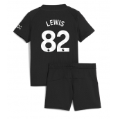Manchester City Rico Lewis #82 Uit tenue Kids 2025-26 Korte Mouwen (+ broek)