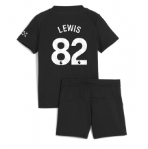 Manchester City Rico Lewis #82 Uit tenue Kids 2025-26 Korte Mouwen (+ broek)