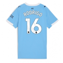 Manchester City Rodri Hernandez #16 Thuis tenue Dames 2025-26 Korte Mouwen