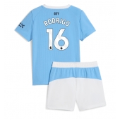 Manchester City Rodri Hernandez #16 Thuis tenue Kids 2025-26 Korte Mouwen (+ broek)
