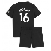 Manchester City Rodri Hernandez #16 Uit tenue Kids 2025-26 Korte Mouwen (+ broek)