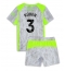 Manchester City Ruben Dias #3 Derde tenue Kids 2025-26 Korte Mouwen (+ broek)