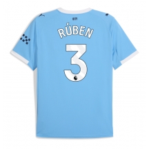 Manchester City Ruben Dias #3 Thuis tenue 2025-26 Korte Mouwen