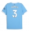 Manchester City Ruben Dias #3 Thuis tenue 2025-26 Korte Mouwen