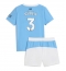 Manchester City Ruben Dias #3 Thuis tenue Kids 2025-26 Korte Mouwen (+ broek)