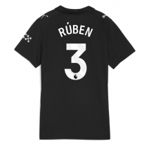 Manchester City Ruben Dias #3 Uit tenue Dames 2025-26 Korte Mouwen