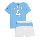 Manchester City Tijjani Reijnders #4 Thuis tenue Kids 2025-26 Korte Mouwen (+ broek)