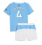 Manchester City Tijjani Reijnders #4 Thuis tenue Kids 2025-26 Korte Mouwen (+ broek)