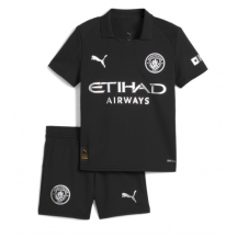Manchester City Uit tenue Kids 2025-26 Korte Mouwen (+ broek)