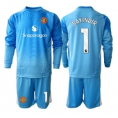 Manchester United Altay Bayindir #1 Keeper Thuis tenue Kids 2025-26 Lange Mouwen (+ broek)