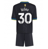Manchester United Benjamin Sesko #30 Derde tenue Kids 2025-26 Korte Mouwen (+ broek)