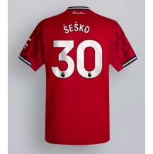 Manchester United Benjamin Sesko #30 Thuis tenue 2025-26 Korte Mouwen