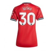 Manchester United Benjamin Sesko #30 Thuis tenue Dames 2025-26 Korte Mouwen