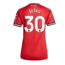 Manchester United Benjamin Sesko #30 Thuis tenue Dames 2025-26 Korte Mouwen