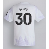 Manchester United Benjamin Sesko #30 Uit tenue 2025-26 Korte Mouwen