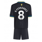 Manchester United Bruno Fernandes #8 Derde tenue Kids 2025-26 Korte Mouwen (+ broek)