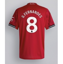 Manchester United Bruno Fernandes #8 Thuis tenue 2025-26 Korte Mouwen