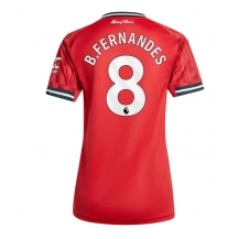 Manchester United Bruno Fernandes #8 Thuis tenue Dames 2025-26 Korte Mouwen