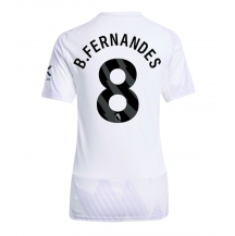 Manchester United Bruno Fernandes #8 Uit tenue Dames 2025-26 Korte Mouwen
