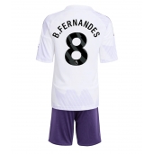 Manchester United Bruno Fernandes #8 Uit tenue Kids 2025-26 Korte Mouwen (+ broek)