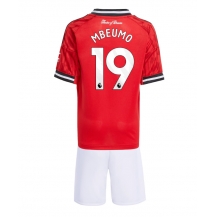 Manchester United Bryan Mbeumo #19 Thuis tenue Kids 2025-26 Korte Mouwen (+ broek)