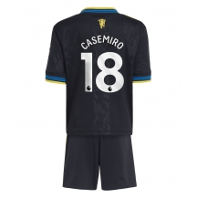 Manchester United Casemiro #18 Derde tenue Kids 2025-26 Korte Mouwen (+ broek)