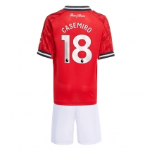 Manchester United Casemiro #18 Thuis tenue Kids 2025-26 Korte Mouwen (+ broek)