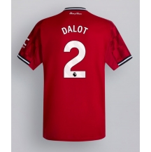 Manchester United Diogo Dalot #2 Thuis tenue 2025-26 Korte Mouwen