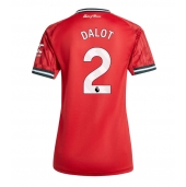 Manchester United Diogo Dalot #2 Thuis tenue Dames 2025-26 Korte Mouwen