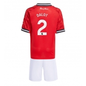 Manchester United Diogo Dalot #2 Thuis tenue Kids 2025-26 Korte Mouwen (+ broek)