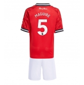 Manchester United Harry Maguire #5 Thuis tenue Kids 2025-26 Korte Mouwen (+ broek)
