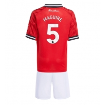 Manchester United Harry Maguire #5 Thuis tenue Kids 2025-26 Korte Mouwen (+ broek)